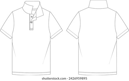 a short-sleeved, pullover sport shirt, usually of cotton or cottonlike knit, with a round neckband or a turnover collar. A polo, tennis, golf, or chukker shirt is a form of shirt with a collar        