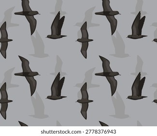 Short-Tailed Shearwater Bird Pattern Background Wallpaper Vector