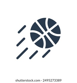 Shot of Basketball Vector Icon
