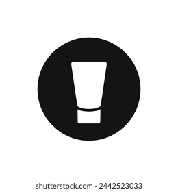 Icono de vector blanco y negro de cristal