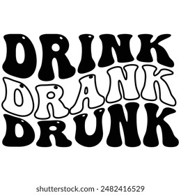 Shot Glass typography Black Glyph Style vector