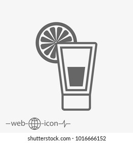 shot glass vector icon