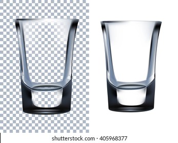 Shot Glass. Vector Illustration