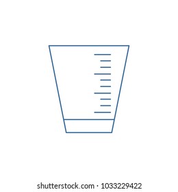 Shot Glass Vector Line Icon