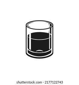 Shot Glasses icon vector. Drinking Illustration sign. Bar Illustration sign.