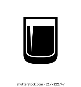 Shot Glasses icon vector. Drinking Illustration sign. Bar Illustration sign.