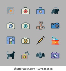 shot icon set. vector set about syringe, bat, aim and porcupine icons set.