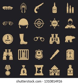 Shot icons set. Simple set of 25 shot vector icons for web for any design