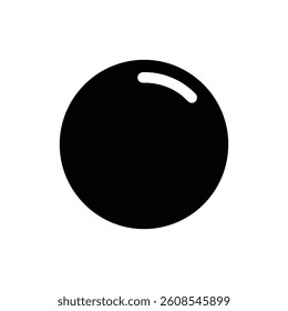Shot Put Ball Icon with Simple Circular Shape