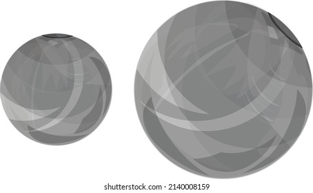Balas de colocación de disparos, ilustración, vector sobre un fondo blanco.
