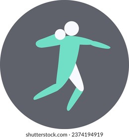Shot put competition icon. Sport sign.  