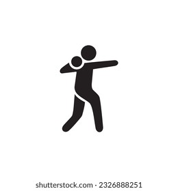 shot put  icon symbol sign vector