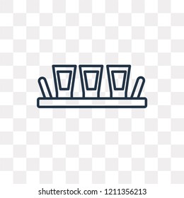 Shot vector outline icon isolated on transparent background, high quality linear Shot transparency concept can be used web and mobile