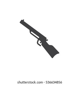 Shotgun, carbine icon vector, filled flat sign, solid pictogram isolated on white. Symbol, logo illustration
