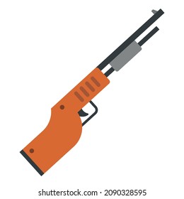 shotgun flat clipart vector illustration