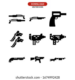 shotgun icon or logo isolated sign symbol vector illustration - Collection of high quality black style vector icons
