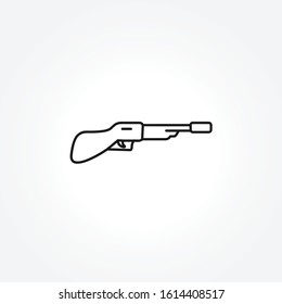 shotgun icon on white background