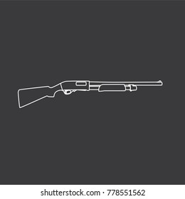 Shotgun icon, vector illustration design. War collection.