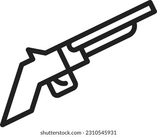 Shotgun icon vector image. Suitable for mobile application web application and print media.