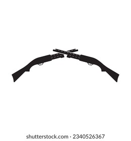 shotgun icon vector template illustration logo design