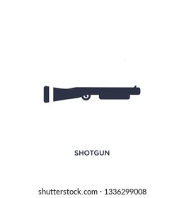 shotgun isolated icon. Simple element illustration from law and justice concept. shotgun editable logo symbol design on white background. Can be use for web and mobile.