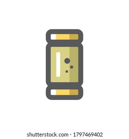 Shotgun-Shell. Vektorsymbol-Cartoon-Illustration von Patron.