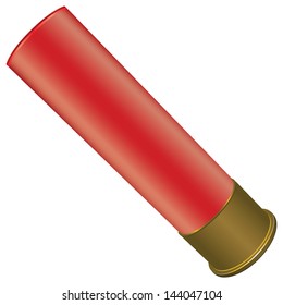 Shotgun Shell for sport hunting. Vector illustration.