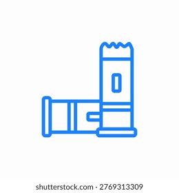 shotgun shells ammunition icon sign vector
