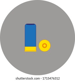 shotgun shells, vector on white background