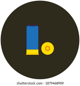 shotgun shells, vector on white background