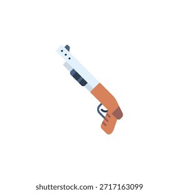 Schrotflinten-Vektorsymbol. Abenteuer Symbol flachen Stil. perfekte Verwendung für Logo, Präsentation, Website und mehr. moderne Icon Design Farbstil