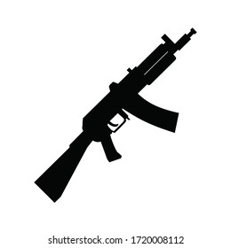 Shotgun, Vektorgrafik.  Waffensymbol einzeln auf Weiß