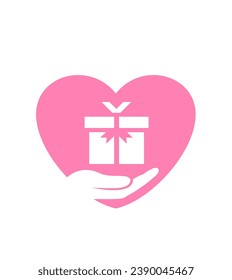 SHOTLISTgifting, Icon gift, share people swapping presents and showing love.