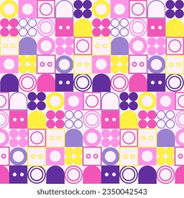 SHOTLISTretro abstract Background geometry wallpaper seamless pattern 00's 90's