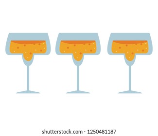 shots drink tequila on white background