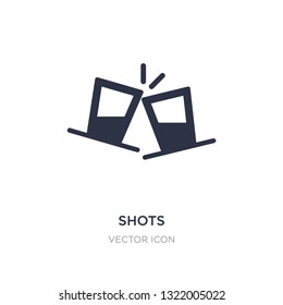shots icon on white background. Simple element illustration from Alcohol concept. shots sign icon symbol design.