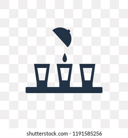 Shots vector icon isolated on transparent background, Shots transparency concept can be used web and mobile