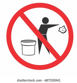 should not throw rubbish at random logo