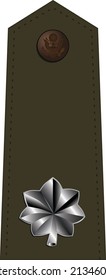 Shoulder army pad mark for the LIEUTENANT COLONEL insignia rank in the United States Army