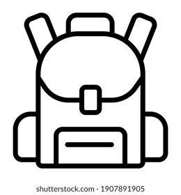     Icono de bolsa de hombro, diseño vectorial de la mochila 