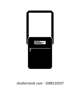 shoulder bag Icon, vector illustration. Flat design