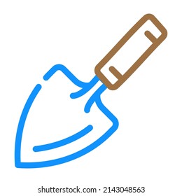 Schulterblatt-Farbsymbol-Vektorgrafik. Schulterblatt-Schild. einzelne Symbolillustration