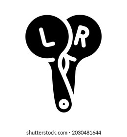 shoulder blades ophthalmology glyph icon vector. shoulder blades ophthalmology sign. isolated contour symbol black illustration