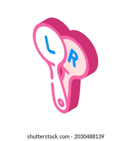 shoulder blades ophthalmology isometric icon vector. shoulder blades ophthalmology sign. isolated symbol illustration