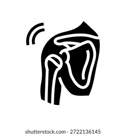 Schulterverschiebung im Fitnessstudio Glyphe Symbol Vektor. Schulterverschiebung im Fitnessgerät. einzelne Symbolgrafik