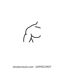 Shoulder icon vector. EPS 10 editable vector