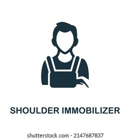 Shoulder Immobilizer icon. Monochrome simple Shoulder Immobilizer icon for templates, web design and infographics