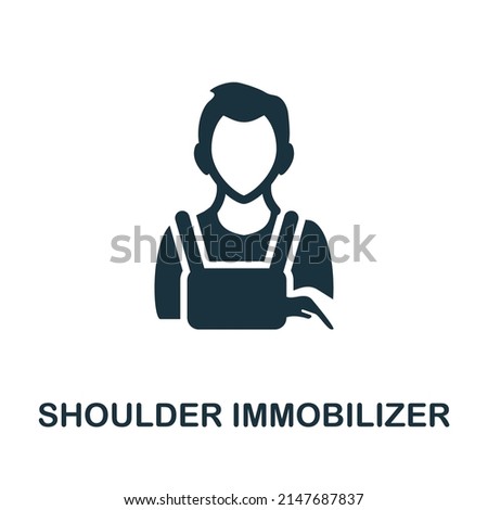 Shoulder Immobilizer icon. Monochrome simple Shoulder Immobilizer icon for templates, web design and infographics