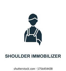 Shoulder Immobilizer icon. Simple element from trauma rehabilitation collection. Creative Shoulder Immobilizer icon for web design, templates, infographics and more