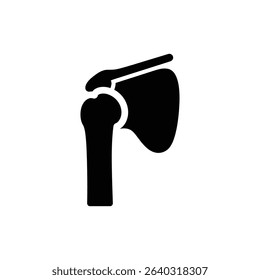 Shoulder joint with scapula human anatomy medical image